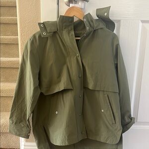 Olive Green Hooded Jacket J Crew